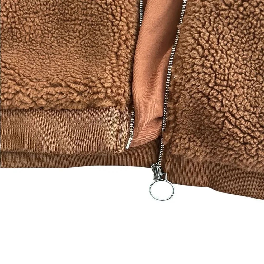 WeWoreWhat Sherpa Teddy Bomber Jacket - Picture 3 of 9